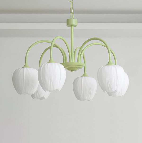 Tulp Matcha Kroonluchter - hanglampen - afmetingen