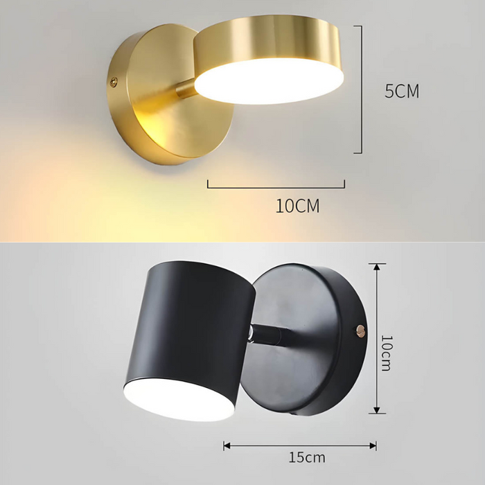 Scandinavische Koperen LED Wandlampen - wandlampen - sfeerbeeld