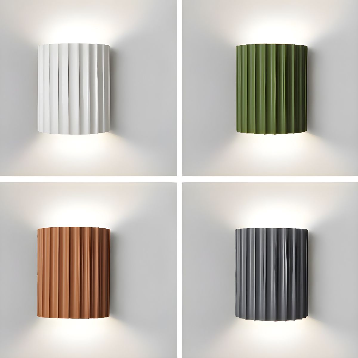 Moderne Halfronde Wandlamp Van Hars Voor De Woonkamer - wandlampen