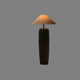 Wooden floor lamp