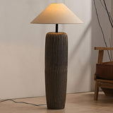 Wooden floor lamp