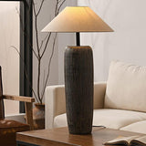 Wooden floor lamp