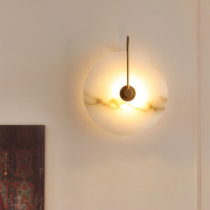 Rustgevende Alabaster LED Wandlamp - wandlampen - afmetingen