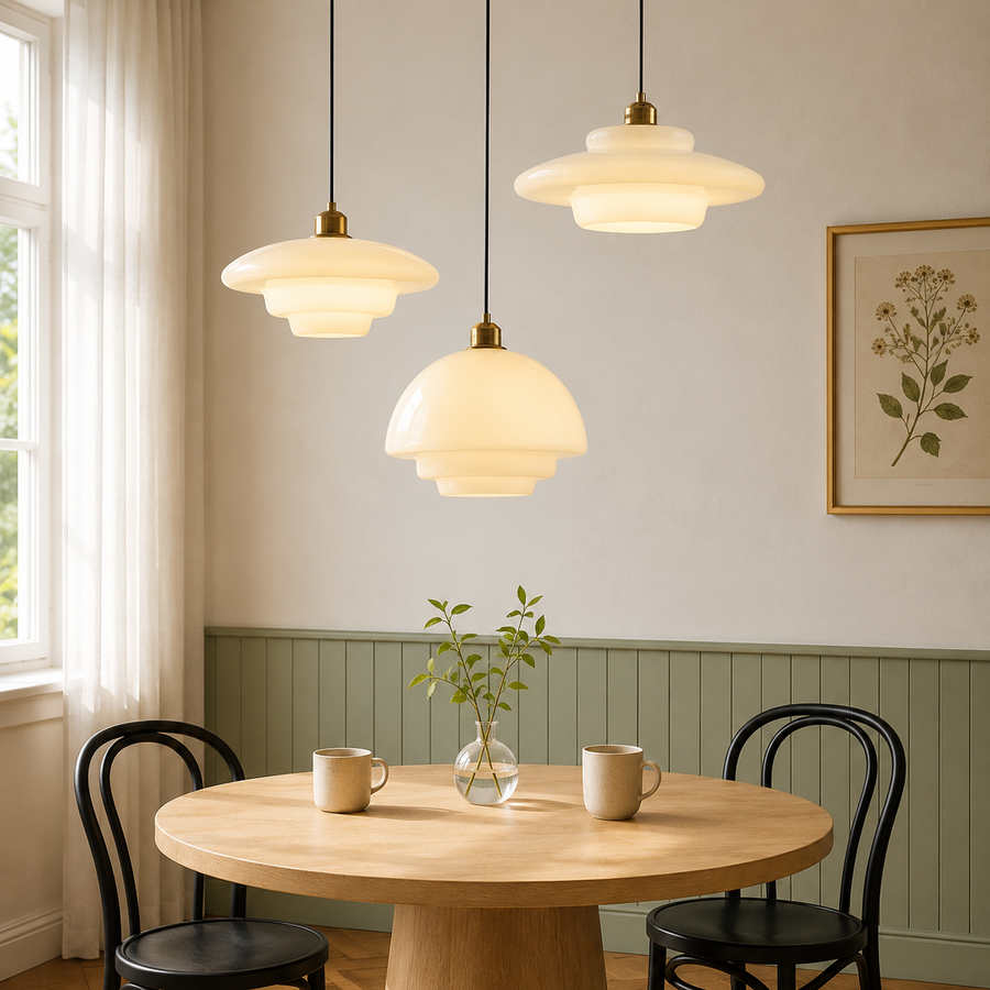 White Glass Pendant Lamp