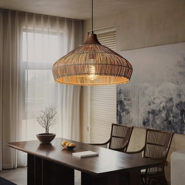 Unieke Rieten Rotan Hanglamp - hanglampen - afmetingen