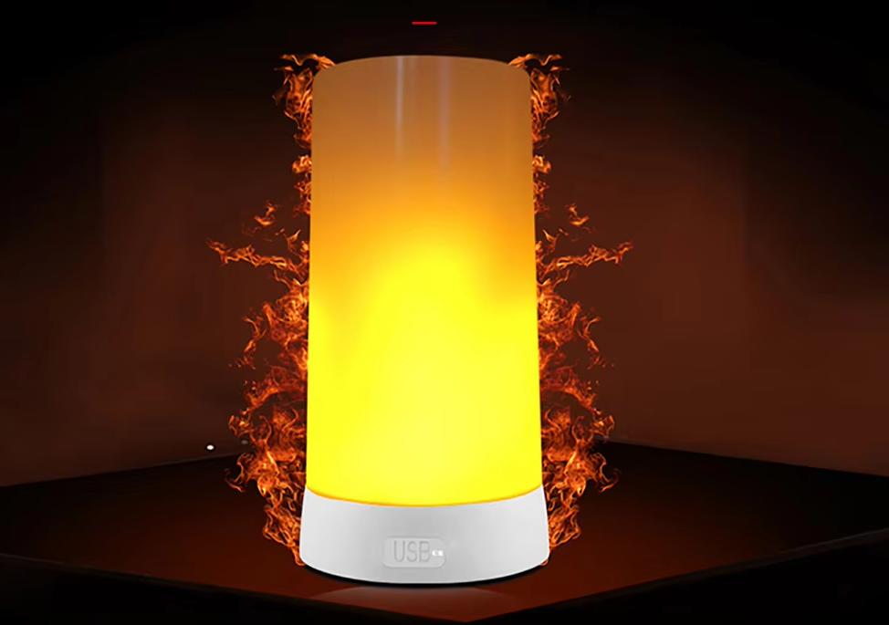 FLAMO USB Oplaadbare LED Vlamlamp - tafellampen - afmetingen