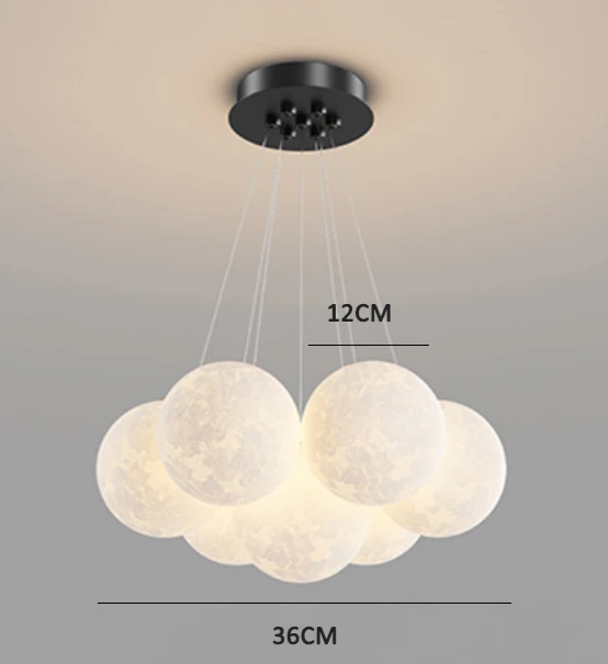 DreamGlow KidsChandelier – Moderne 3D-Print Kinderkamer Hanglamp - hanglampen - gemonteerd