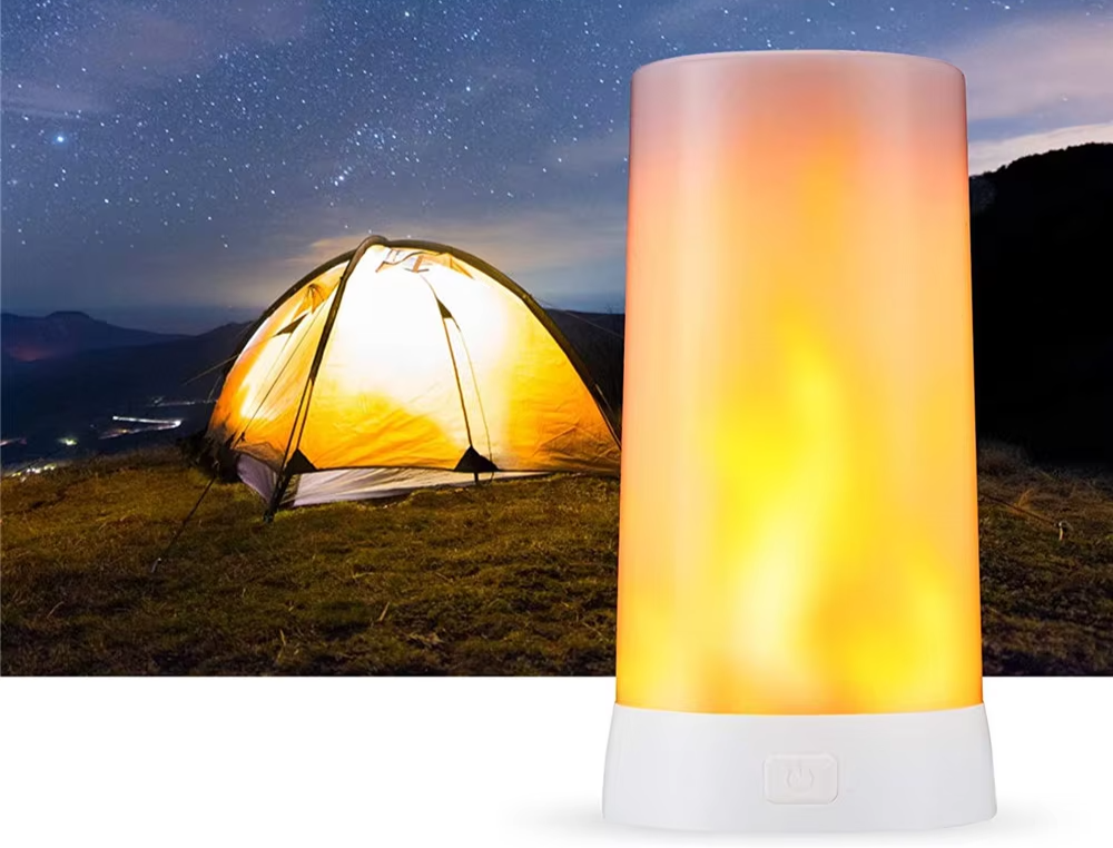 FLAMO USB Oplaadbare LED Vlamlamp - tafellampen - detail