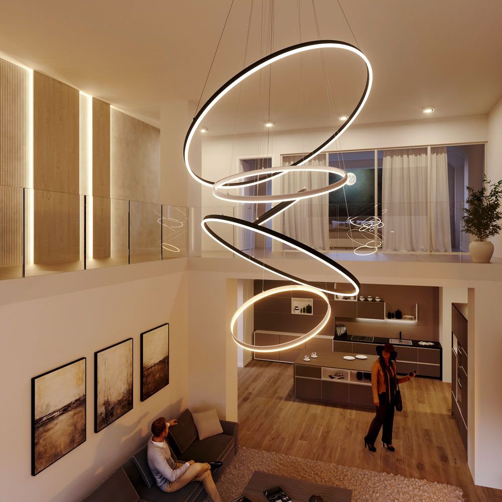 Skapetze - Ring 100 LED Hanglamp Direct 5m - hanglampen - in de kamer