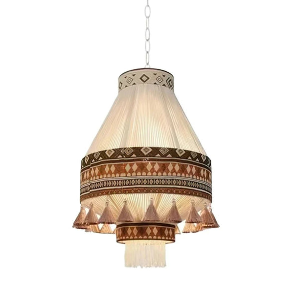 Geweven Bohemian Fringe Hanglamp - hanglampen - sfeerbeeld