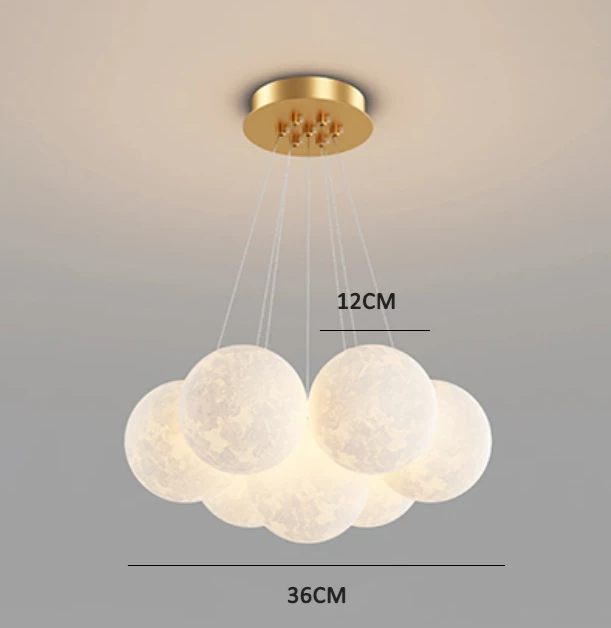 DreamGlow KidsChandelier – Moderne 3D-Print Kinderkamer Hanglamp - hanglampen - afmetingen