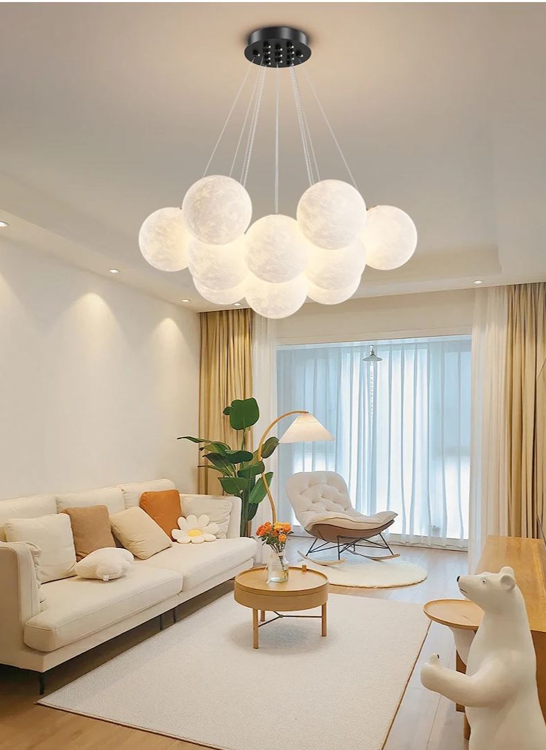 DreamGlow KidsChandelier – Moderne 3D-Print Kinderkamer Hanglamp - hanglampen - afmetingen
