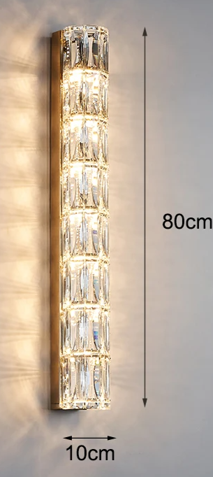 Moderne Luxe Kristallen Wandlamp - wandlamp - zijaanzicht