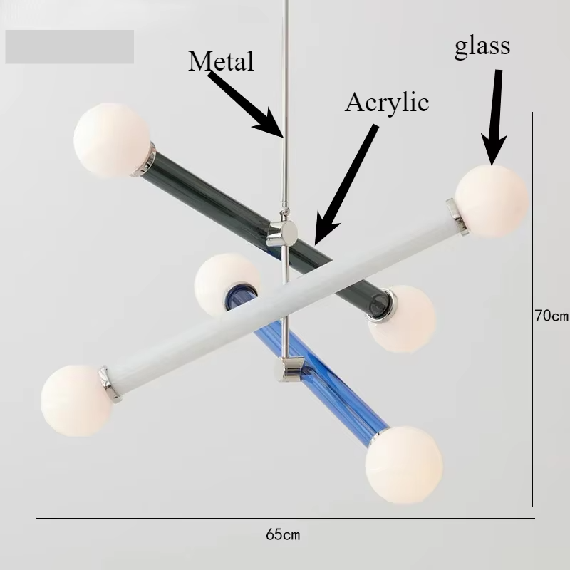 ArtGlow Moderne Kleurrijke Kroonluchter - hanglampen - verlicht