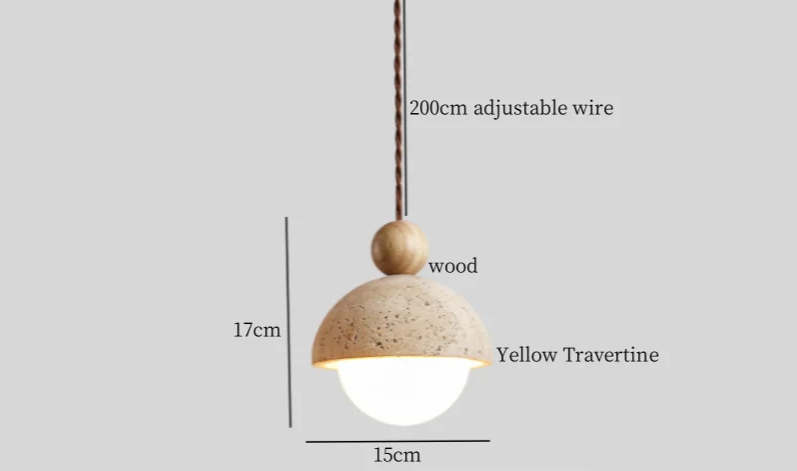 ZenAura Japanse Wabi-Sabi LED Hanglamp - hanglampen - zijaanzicht
