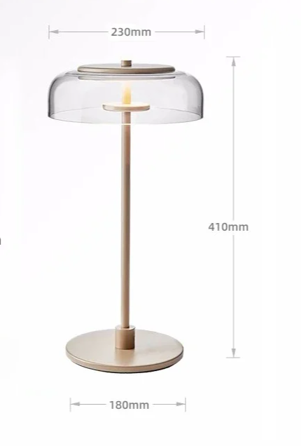 Aurélo – Designer Tafellamp van Glas met LED in Postmoderne Stijl - tafellampen - close-up