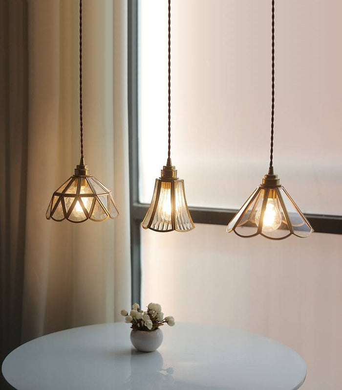 Messing Glazen Hanglamp - hanglampen