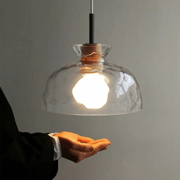 Minimalist Art Ripple Glass Pendant Lamp