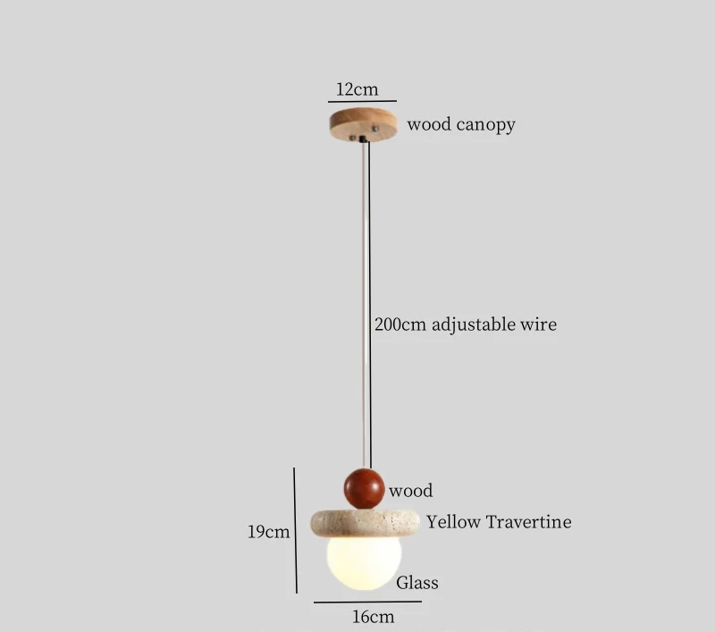 ZenAura Japanse Wabi-Sabi LED Hanglamp - hanglampen - detail