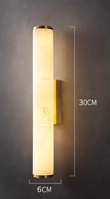 Auralis Lux – Minimalistische Wandlamp van Koper & Marmer - wandlamp - verlicht