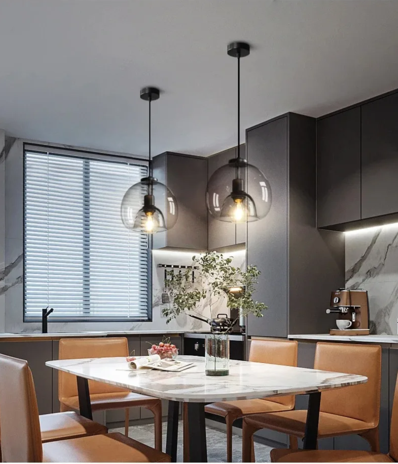 Aurora Glass Pendant Light - hanglampen - afmetingen