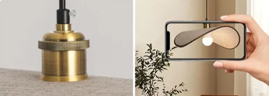 ZenAura Wabi-Sabi Strohoed Hanglamp - hanglampen - zijaanzicht
