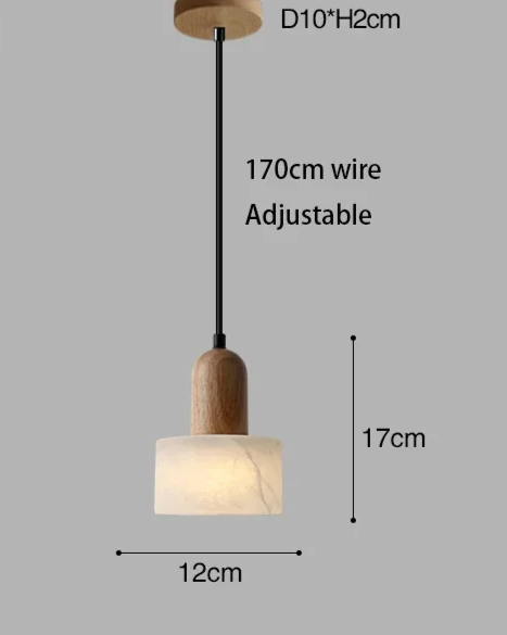 Lumina Wabi-Sabi Luxe Marmeren LED Hanglamp – Elegante Jade-Witte Sfeerverlichting - hanglampen - sfeerbeeld
