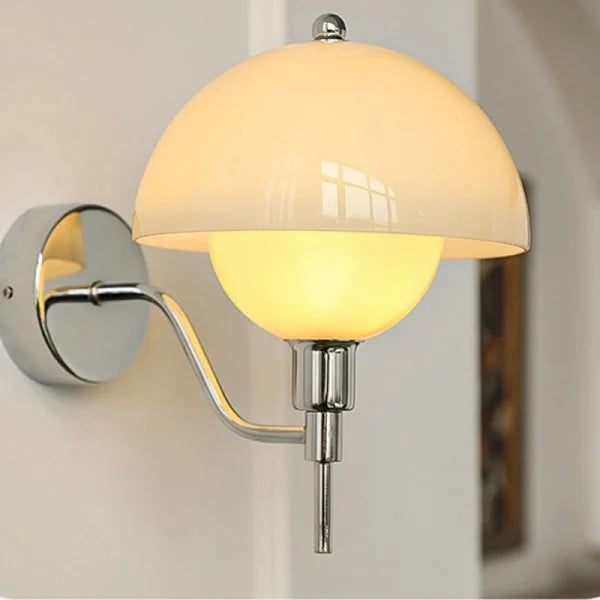 Paddestoel Wandlamp In Crème Kleur - wandlampen - afmetingen