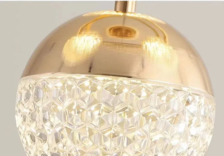 LumaCrest LED Hanglamp – Moderne Art Deco Sfeer voor Eetkamer en Woonruimte - plafondlamp - close-up