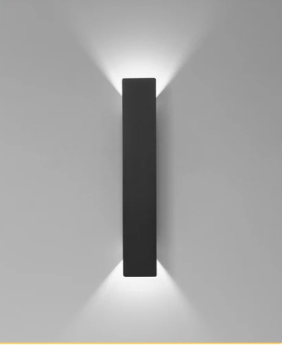 LumaShield Duo – LED Wandlamp Zwart & Wit - wandlamp - materiaaldetail