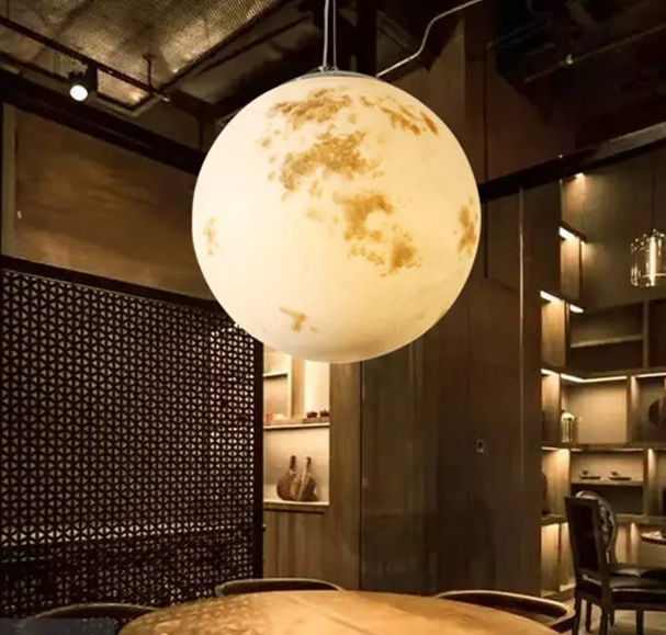 LunaNord – Scandinavische Volle Maan Hanglamp - hanglampen - in de kamer