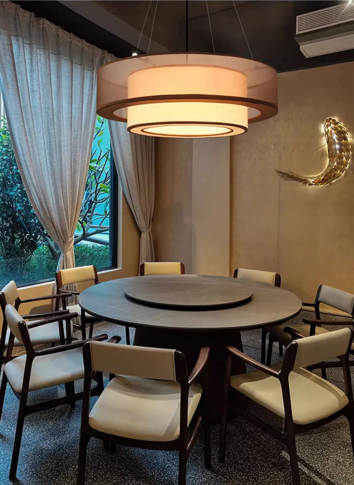 Luxe “SilkAura Moderne Hanglamp” - hanglampen - materiaaldetail
