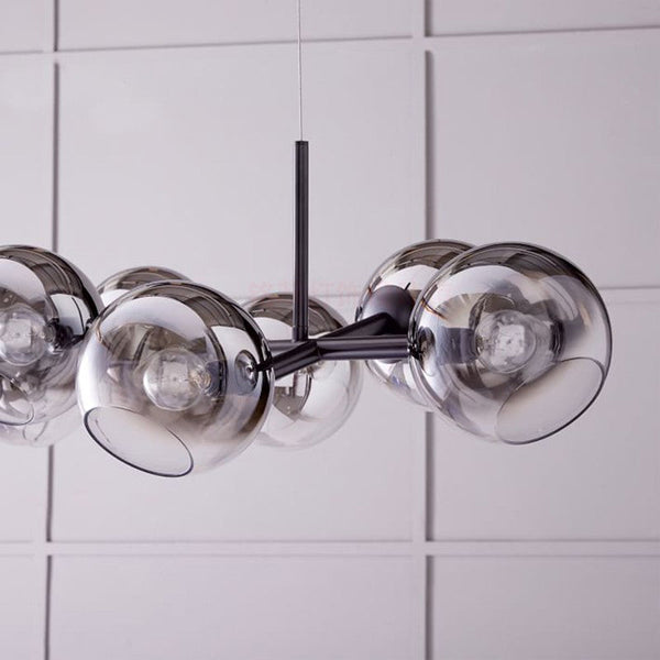 Moderne Minimalistische Kroonluchter Eettafel - hanglampen - gemonteerd