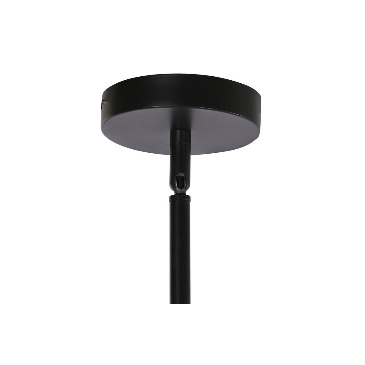 Alexandra Meti - Metalen Glazen Plafondlamp 80X80X60 9 Zwarte Ballen - plafondlampen - close-up