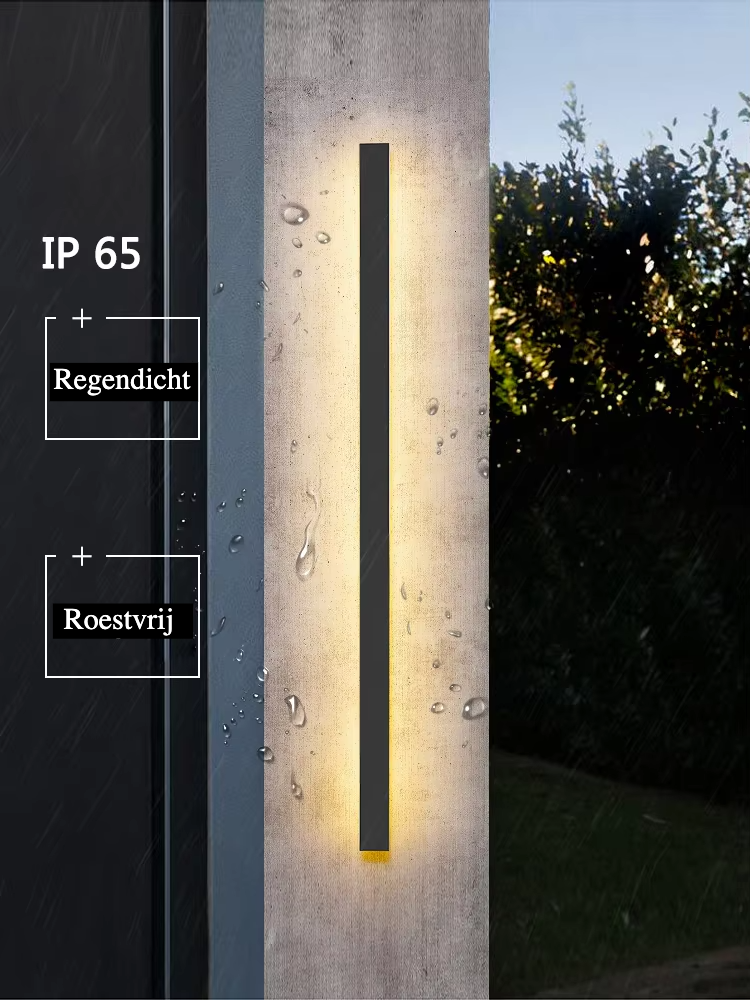 NordicGlow Moderne LED Wandlamp - buitenverlichting - close-up