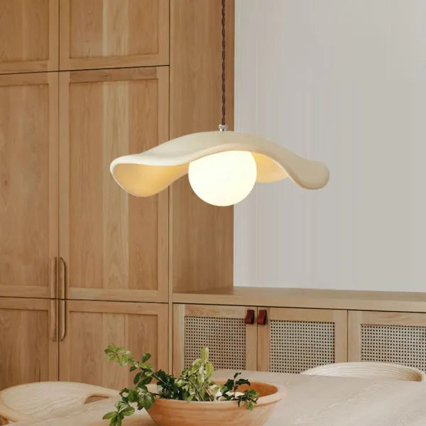Creatieve Wabi Sabi Eetkamer Hanglamp Met Lotusbladeren - hanglampen - close-up