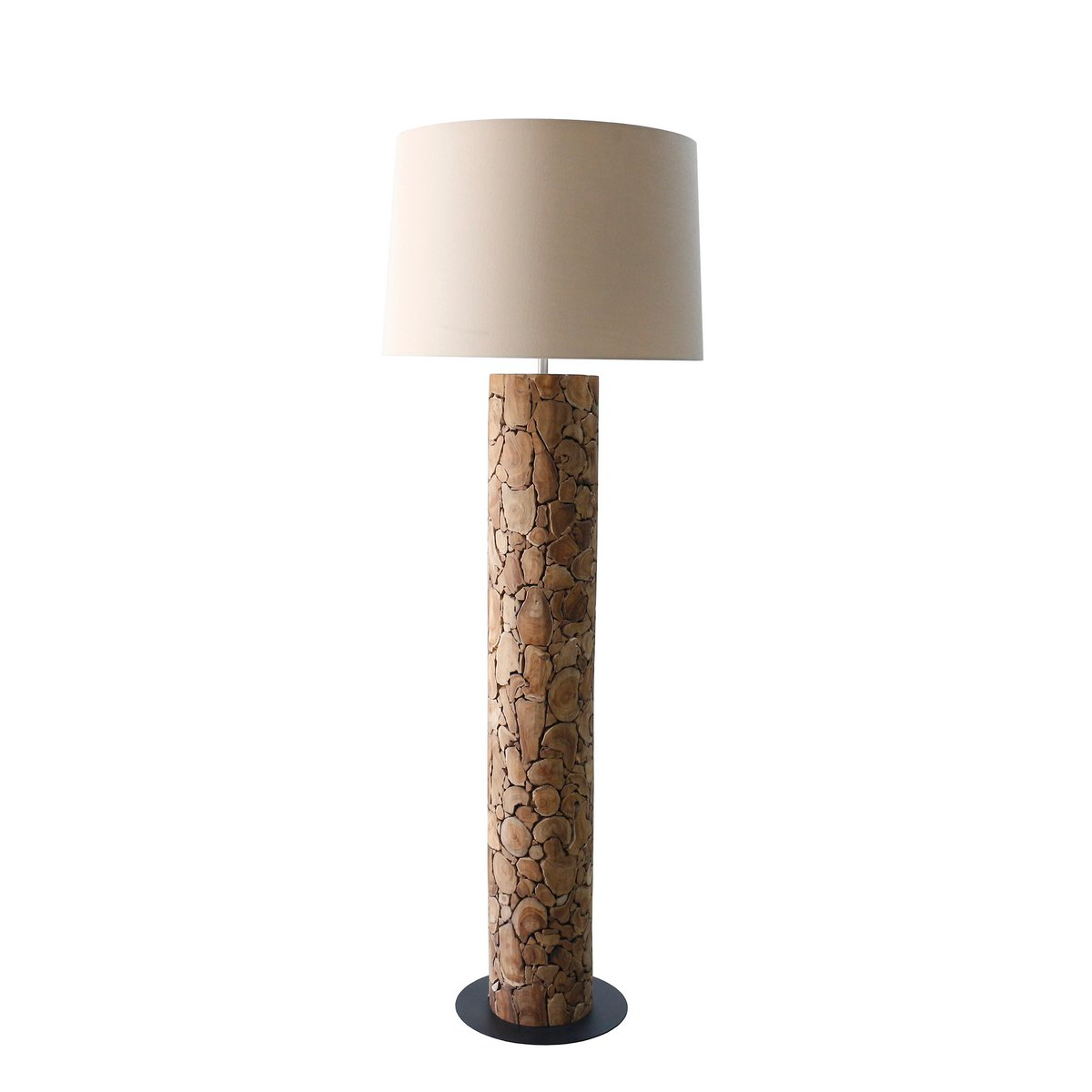 Salesfever - Vloerlamp Drijfhout Naturel/Wit - vloerlampen - afmetingen