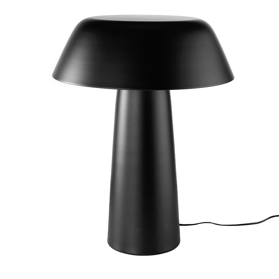 Angel Cerda - Table Lamp Made of Stainless Steel Painted in Black Color