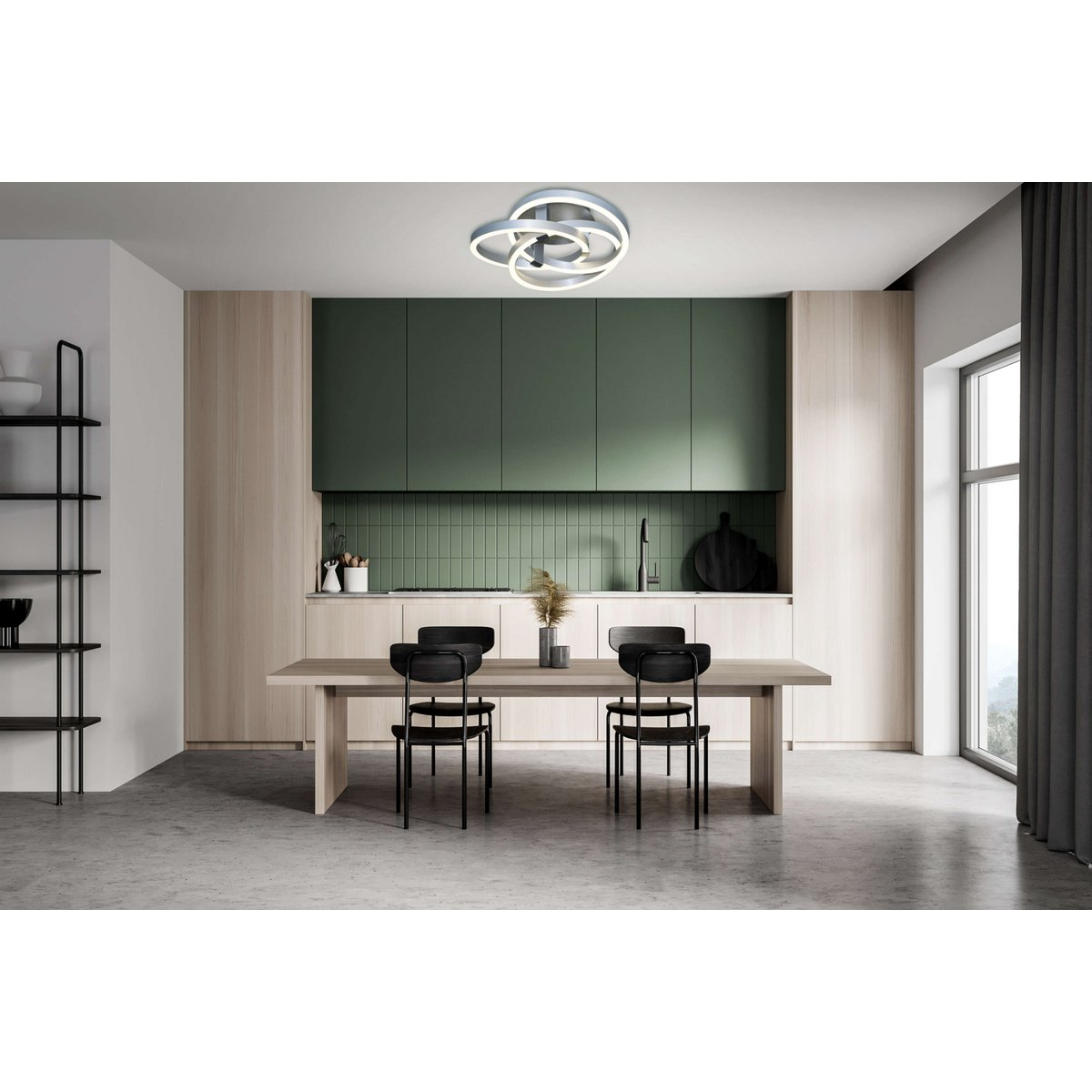Näve Leuchten - Smart Home Led Plafondlamp "Divora" - plafondlampen - detail