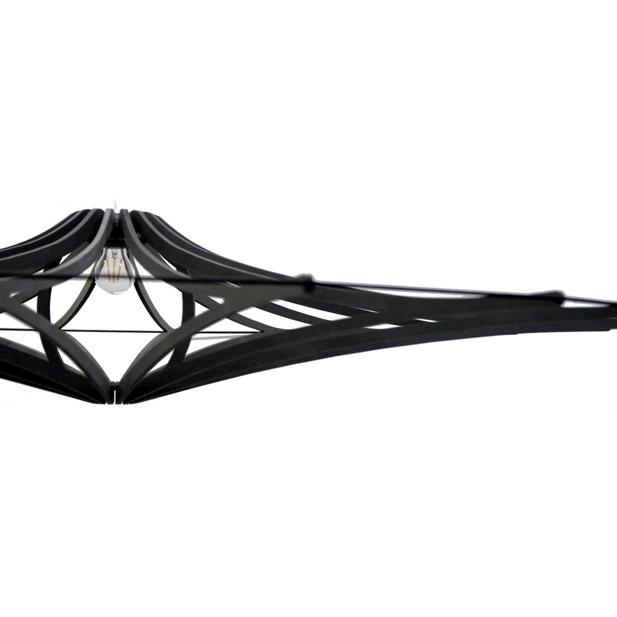 Rif - Design Hanglamp Xl Singing Zwart - hanglampen - zijaanzicht