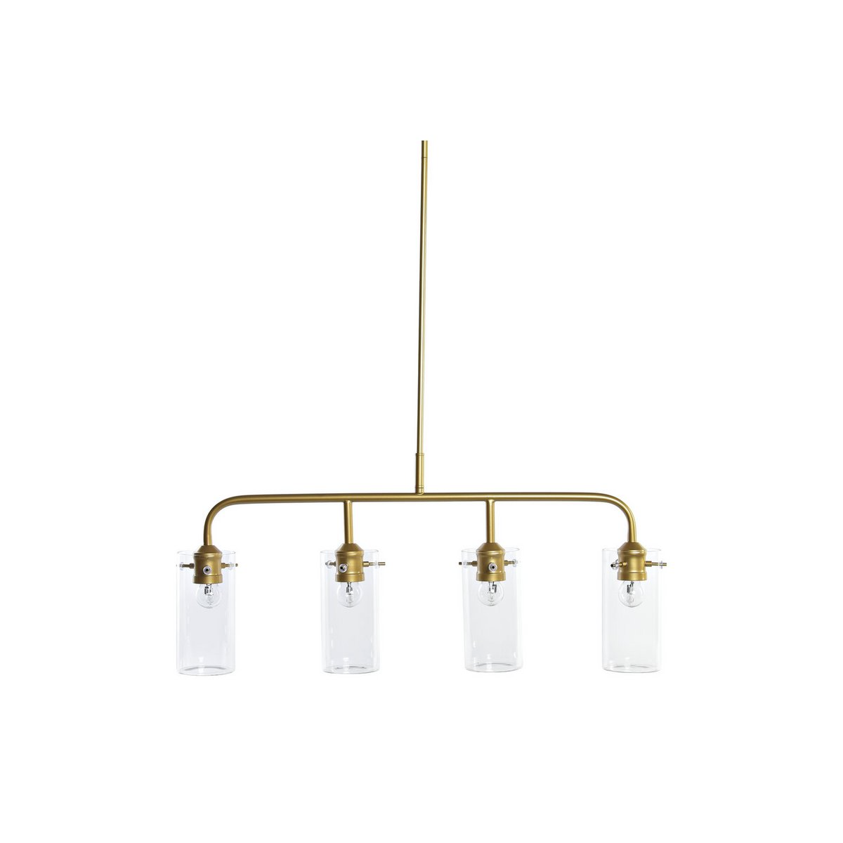 Alexandra Meti - Metalen Glazen Plafondlamp 84X17X24 Goud - plafondlampen - sfeerbeeld