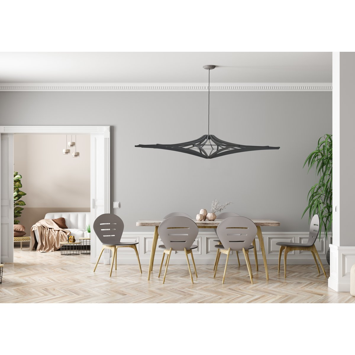 Rif - Design Hanglamp Xl Singing Zwart - hanglampen - in de kamer