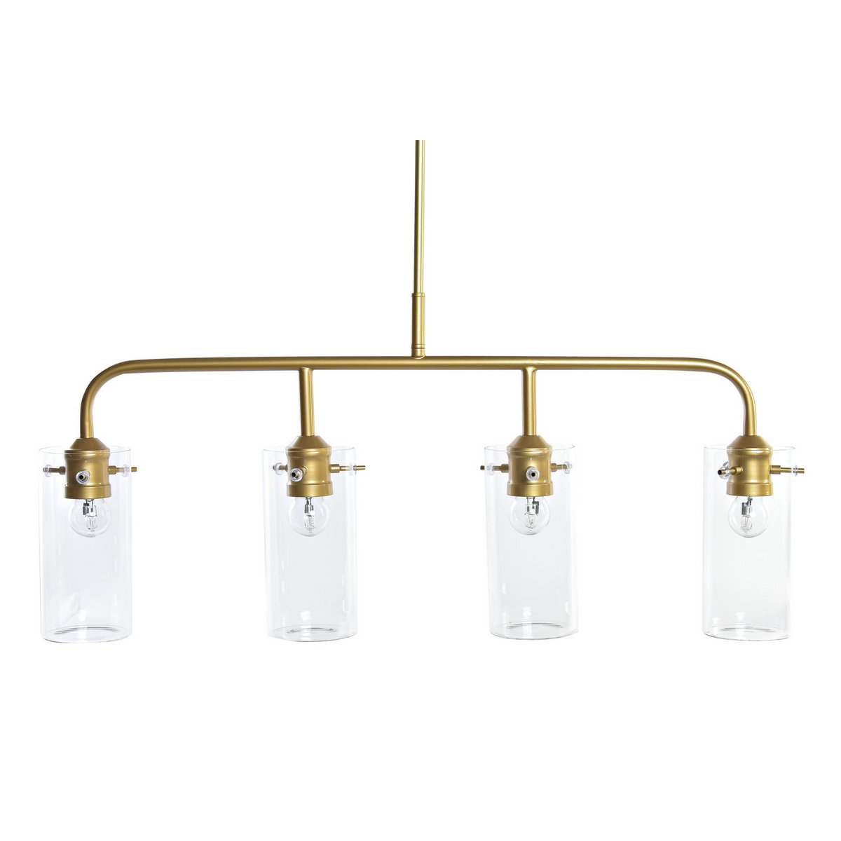 Alexandra Meti - Metalen Glazen Plafondlamp 84X17X24 Goud - plafondlampen - in de kamer