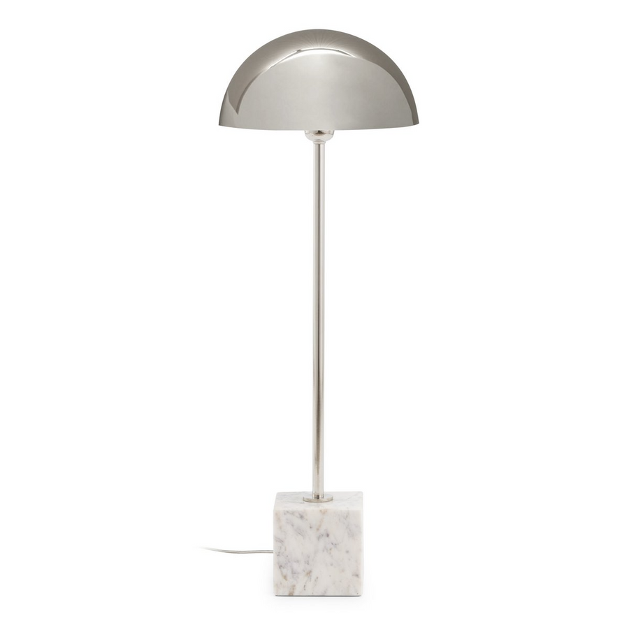 Alexandra Thai - Dessert lamp 25X12X73 Marmol Blanco/Metal Nickel 