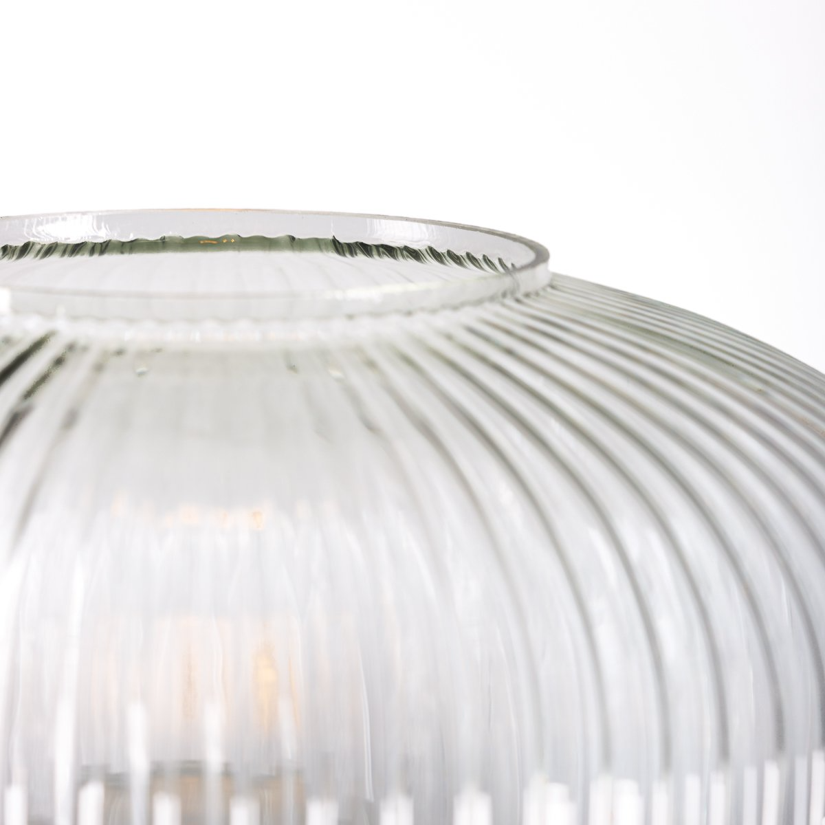 Alexandra Thai - Vloerlamp 30X30X162 Goud Metaal/Zwart Marmer/Transparant Glas - vloerlampen