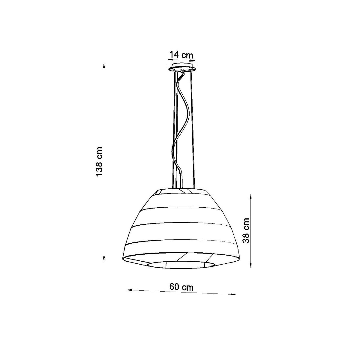 Lightinup Srl - Bella 60 Zwarte Kroonluchter - hanglampen - in de kamer