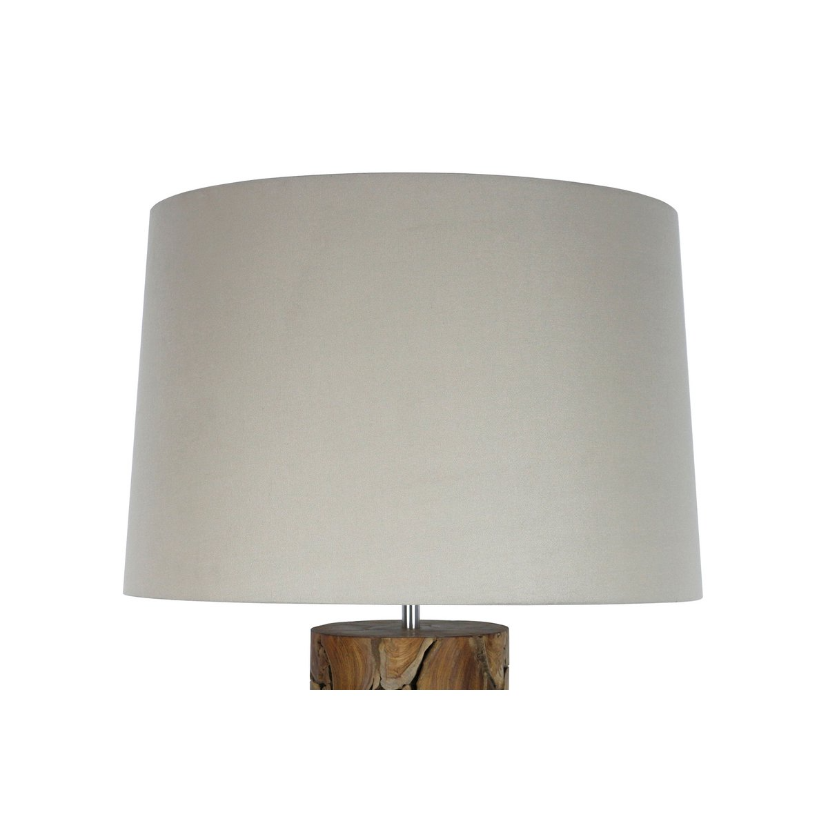 Salesfever - Vloerlamp Drijfhout Naturel/Wit - vloerlampen - verlicht