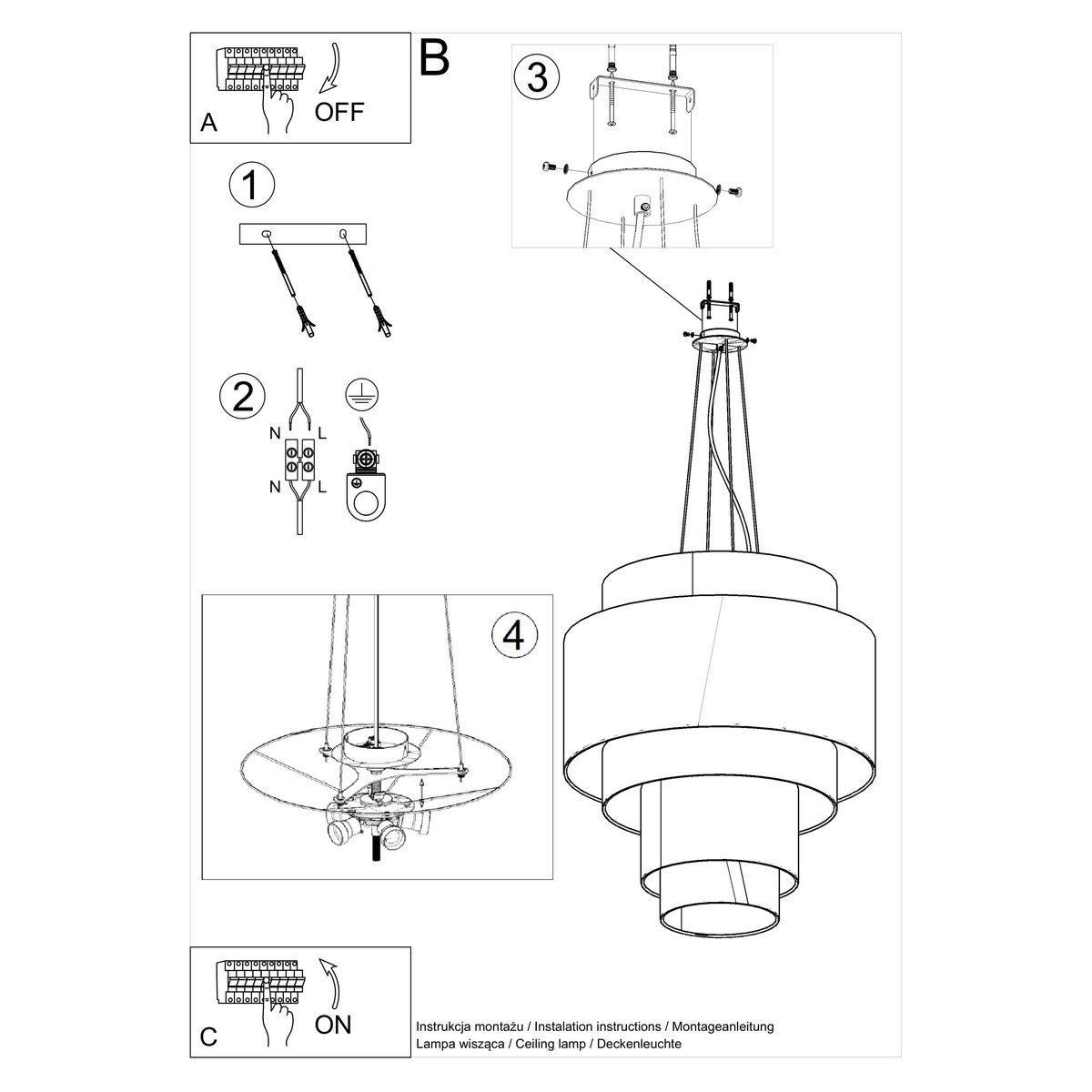Lightinup Srl - Reflexion 80 Witte Kroonluchter - hanglampen - gemonteerd
