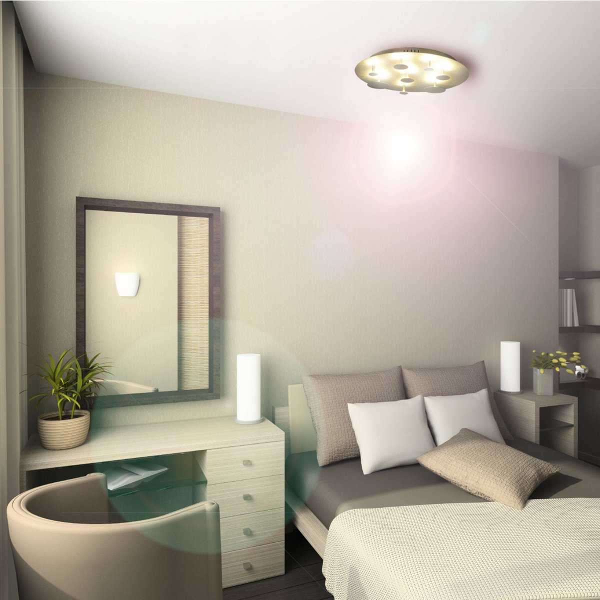 Näve Leuchten - LED Plafondlamp "Firenze" - plafondlampen