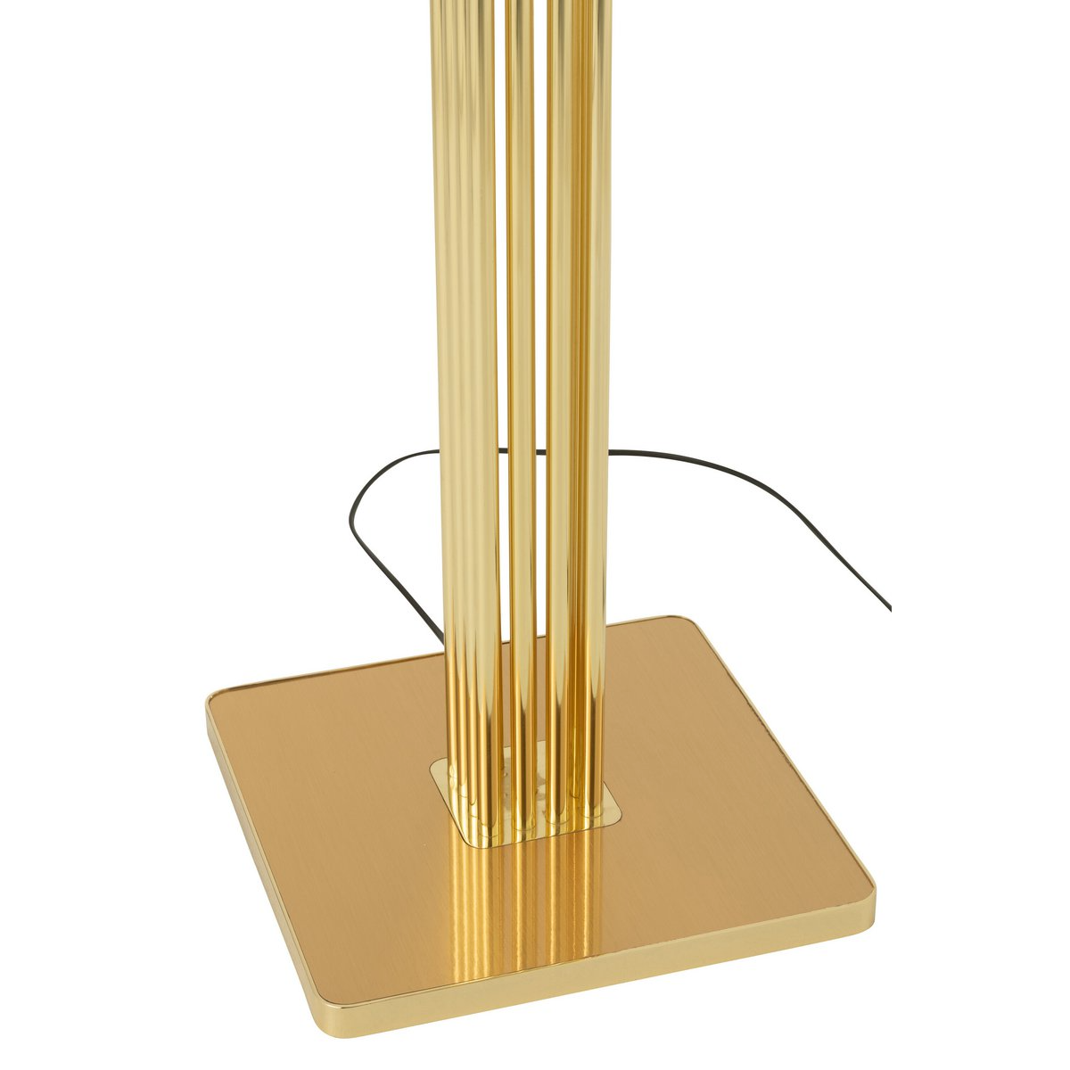 J-Line - J-Line Lamp Moderna - Metaal/Textiel - Goud - vloerlampen - detail